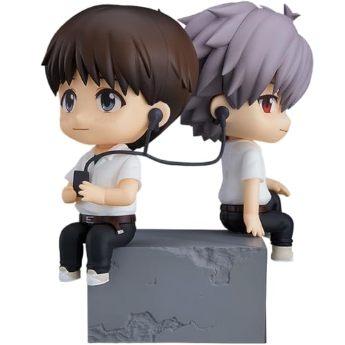 Ldruieu Anime Figuren 2PCS Nagisa Kaworu & Ikari Shinji Figur 10CM Actionfigur Bewegliche Cartoon Collections Statue Model von Ldruieu