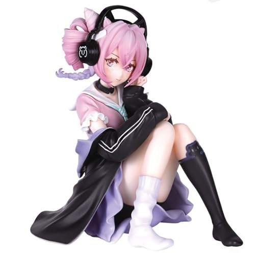 Ldruieu Arknights Anime Figuren Eureka Figur Sitzende Position 9cm Actionfigur Summer Time Ver Anime Statue Sammlerstücke Desktop Dekoration Geschenk von Ldruieu