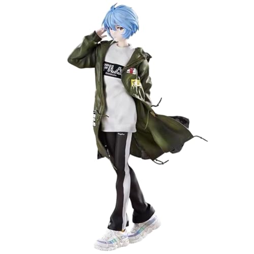 Ldruieu Ayanami Rei Anime Figuren Windbreaker Statue 24cm PVC Actionfiguren Sammlerstücke Desktop Dekoration Geschenk für Anime Fans von Ldruieu