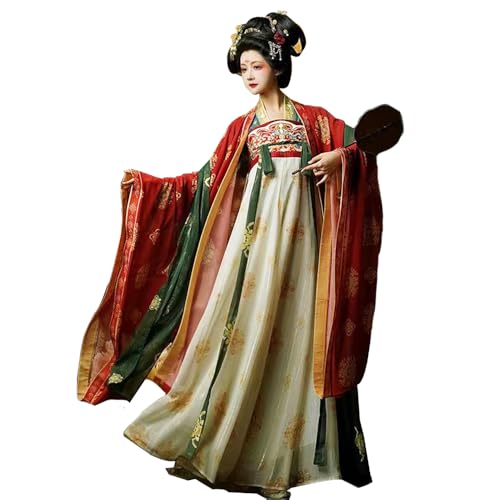 Ldruieu Chinesisches Hanfu Kleid Damen Kleidung Tang Anzug Chinesisch Traditionell Kostüm Hanfu Fantasia Karneval Cosplay Damen Fee Kostüm für Damen von Ldruieu