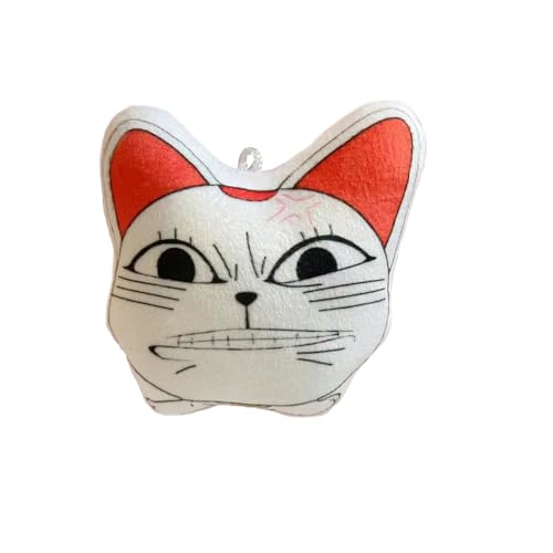 Ldruieu Dandadan Anhänger Anime Plush Stofftier Turbo Granny Figure Anhänger Kawaii Cat Pendant 8cm Anime Mini Weich Doll Rucksack Schlüsselanhänger Dekoration von Ldruieu