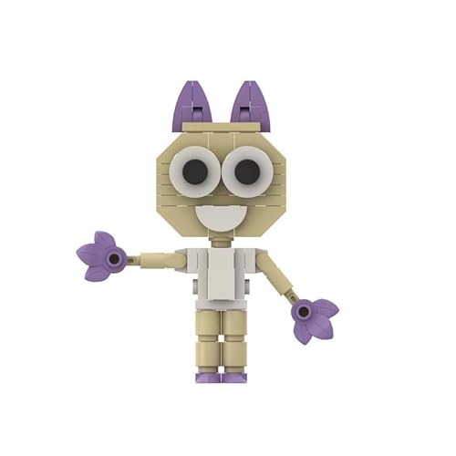 Ldruieu Dandy's World Mini Bausteine Set Anime Purpurohrkatze Bausteine Konstruktionsspielzeug Dandy's World Merch Anime Block Ornament Geschenk für Spielefans von Ldruieu