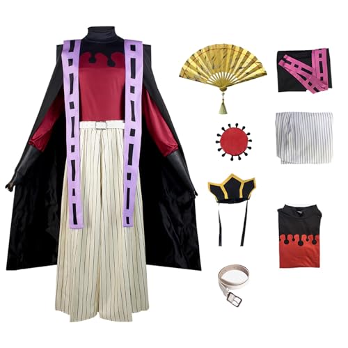 Ldruieu Douma Cosplay Kostüm Douma Uniform Outfit Halloween Anime Party Rollenspiel Japanischer Kimono Anzüge Full Set für Herren von Ldruieu