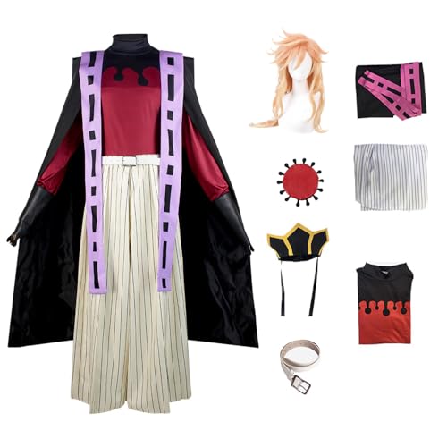 Ldruieu Douma Cosplay Kostüm Douma Uniform Outfit Halloween Anime Party Rollenspiel Japanischer Kimono Anzüge Full Set für Herren von Ldruieu