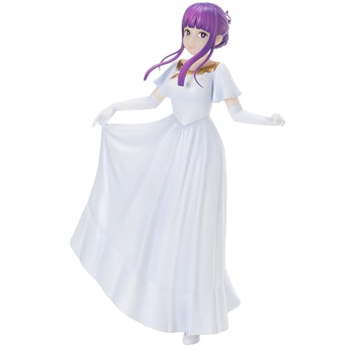 Ldruieu Frieren Beyond Journey's End Anime Figuren Fern Figur Stehender Weißes Kleid Stil Modell Statue Desktop Ornamente Sammlerstücke für Anime Fans von Ldruieu