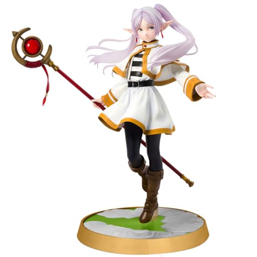 Ldruieu Frieren Beyond Journey's End Figurine Frieren Figur 20CM PVC Anime Stehposition Modell Statue Desktop Ornamente Sammlerstücke Geschenke für Fans von Ldruieu