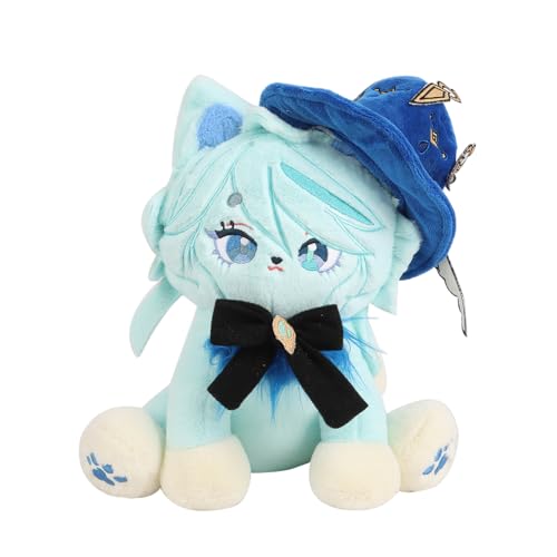 Ldruieu Furina/Arlecchino/Neuvillette/Lyney Plüschtier Kawaii Katze Stofftier Kissen Anime-Spielfiguren Plüschkissen Weich Gefüllt Wurfkissen Geschenk von Ldruieu