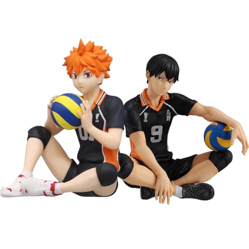 Ldruieu Haikyuu!! Anime Figuren Hinata Shoyo/Tobio Kageyama Figur 10cm PVC Actionfiguren Collectible Statue Desktop Dekoration Geschenk für Anime Fans von Ldruieu