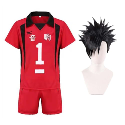 Ldruieu Haikyuu Cosplay Kostüm Kuroo Tetsurou Jersey Uniform Kozume Kenma Costume Rot Volleyball Sportbekleidung Suits Für Halloween Comic-Con von Ldruieu