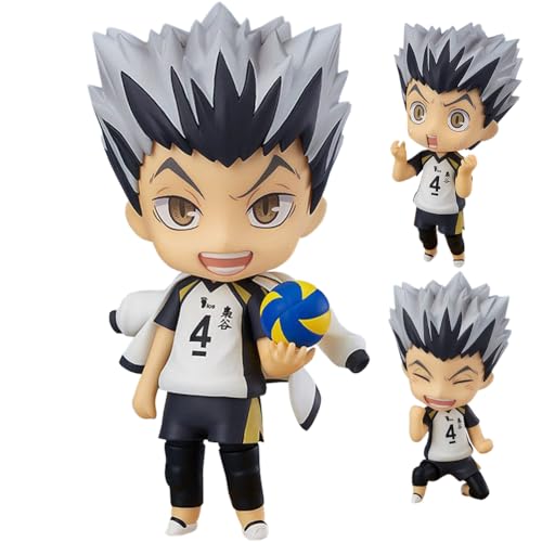 Ldruieu Haikyuu Kotaro Bokuto Figur Statue 10cm Teamuniform Stil Kotaro Bokuto Actionfigure Ausgestattet mit Austauschbarem Zubehör Desktop Dekoration Ornamente, Anime Sammlung Modelle Geschenke von Ldruieu