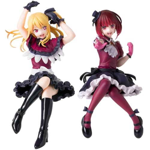 Ldruieu Hoshino Rubi & Hoshino Ai Figur Oshi no Ko Figure Anime Nudelstopper Figur Statue Modell Sammelbare Desktop Ornamente Geschenk für Anime Fans von Ldruieu