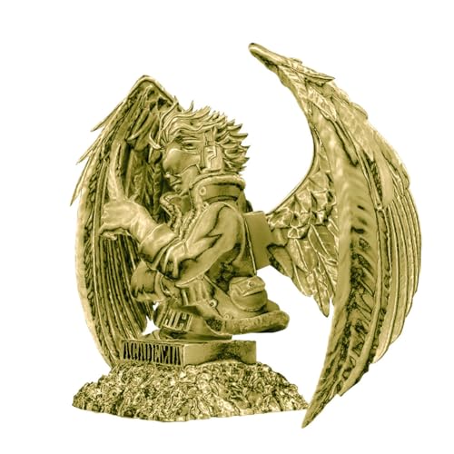 Ldruieu MHA Anime Figuren Hawks Figur Bust Statue PVC 9cm Gold-Fassung Version Anime Bust Sculpture Figur MHA Desktop Dekoration Ornamente von Ldruieu