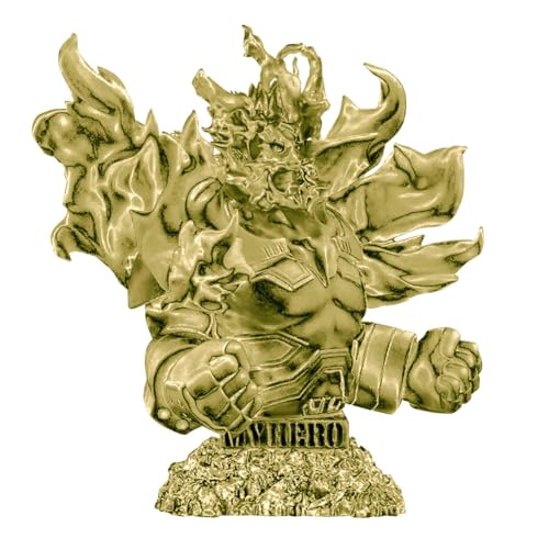 Ldruieu MHA Figur Bust Statue Anime Figuren Endeavour Actionfigur Gold-Fassung Version 9cm PVC Bust Sculpture Figur Modell Home Desktop Dekoration Sammlung Geschenke von Ldruieu