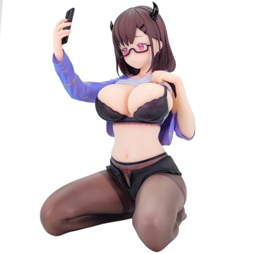 Ldruieu Mocha Jiang Jiang Jiang Figuren Statue Modell 15cm PVC Anime Illustration Mädchen Kniend Figurine Modellsammlung Desktop Dekoration Geschenk von Ldruieu