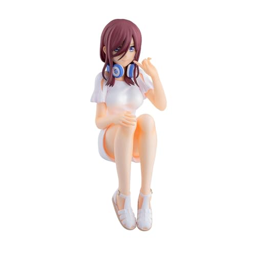 Ldruieu Nakano Nino/Nakano Miku Figur The Quintessential Quintuplets Anime Figure Sitzhaltung Nudelstopper Statue Modell Desktop Decoration Sammlerstück von Ldruieu