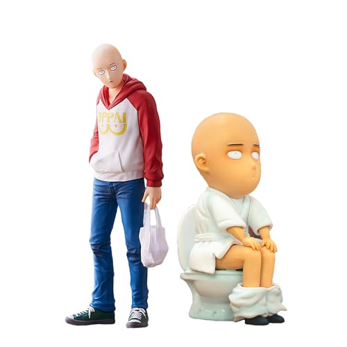 Ldruieu Saitama Figur One Punch Man Anime Figuren PVC Collectibles Actionfiguren Cartoon Charakter Desktop Dekoration Geburtstagsgeschenk von Ldruieu