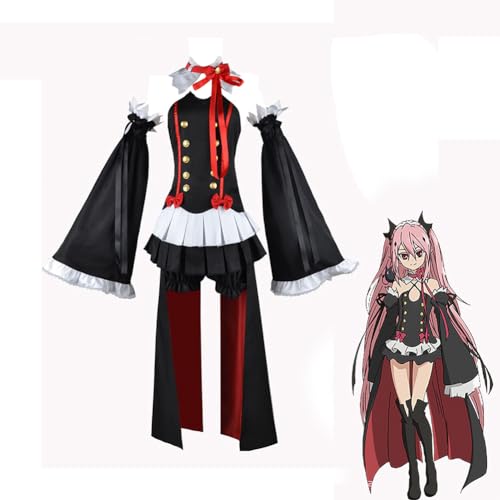 Ldruieu Seraph of the end Anime Cosplay Kostüm Krul Tepes/Shinoa Hiiragi Cosplay Halloween Kostüm Anime Figur Karneval Party Bühnenauftritt Geschenke für Anime Fans von Ldruieu