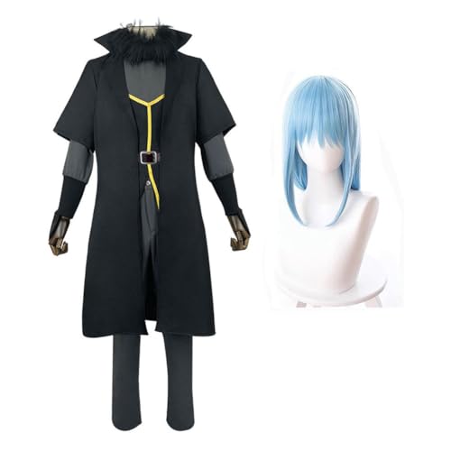 Ldruieu That Time I Got Reincarnated As A Slime Cosplay Kostüm Rimuru Tempest Cosplay Outfits Blaue oder schwarze Uniformen Full Sets Halloween Anime Rollenspiele für Animefans von Ldruieu