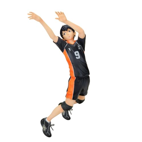 Ldruieu Tobio Kageyama Figur-Haikyuu Figuren Tobio Kageyama Springen um Volleyball zu Spielen Stile Actionfigur Anime Modell Statue Desktop Dekoration Geschenke von Ldruieu