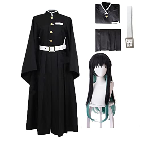 Ldruieu Tokitou Muichirou Cosplay Kostüm Schwarzer Anime Kimono Uniform Outfit für Halloween Karneval Party 100-3XL Größe von Ldruieu