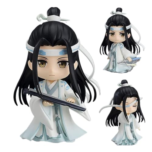 Mo Dao Zu Shi Figuren LAN Wangji Figur 10CM Anime Action Figure Bewegliche Auswechselbare Gesichter und Zubehör Statue Modell Desktop Ornaments von Ldruieu