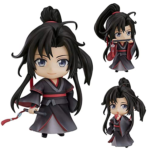 Mo Dao Zu Shi Figuren Wei Wuxian Figur 10CM PVC Anime Action Figure Bewegliche Auswechselbare Gesichter und Zubehör Desktop Decor Collection Ornaments Geschenk von Ldruieu