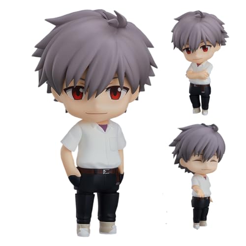 Nagisa Kaworu Figur 10cm Anime Action Figure PVC Manga-Figuren Beweglichem mit Austauschbarem Zubehör Cartoon Collections Statue Model Gift for Fans von Ldruieu