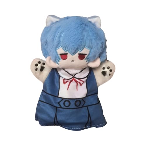 Rei Ayanami Figur Handpuppe Anime Stoff Figur Ayanami Rei Plush Hand Puppets 25cm Cartoon Weich Plüschtiere Handpuppen Anime Rollenspielspielzeug Sammlung Geschenke von Ldruieu