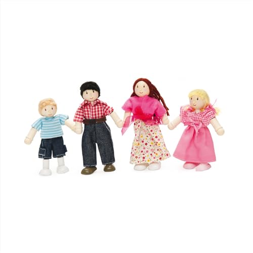 Le Toy Van - Meine Familie mit 4 Puppen – Holz, Stoff – P053 von Le Toy Van