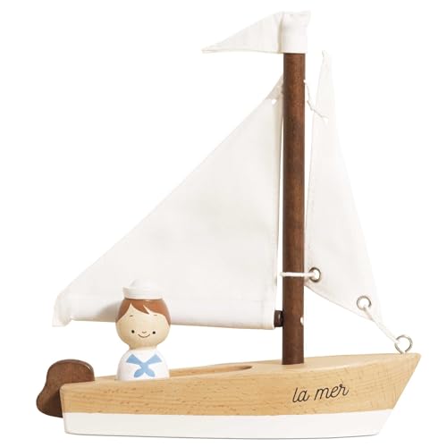 Le Toy Van Segelboot & Kapitän aus Holz, befeuern Sie die Fantasie mit Textilsegeln, Kinderspielzeug, geeignet für Kinder ab 3 Jahren, Weiß Le Toy Van Segelboot & Kapitän aus Holz, befeuern Sie die Fantasie mit Textilsegeln, Kinderspielzeug, geeignet für Kinder ab 3 Jahren, Weiß von Le Toy Van