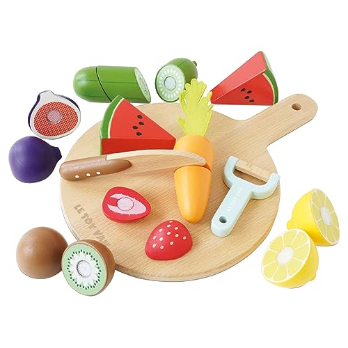 Le Toy Van - TV355 - Lernspiel für 2-jährige Jungen, Obst- und Gemüsespiel zum Schneiden von FSC-Holz, 18 Teile, Küchenspielzeug Le Toy Van - TV355 - Lernspiel für 2-jährige Jungen, Obst- und Gemüsespiel zum Schneiden von FSC-Holz, 18 Teile, Küchenspielzeug von Le Toy Van