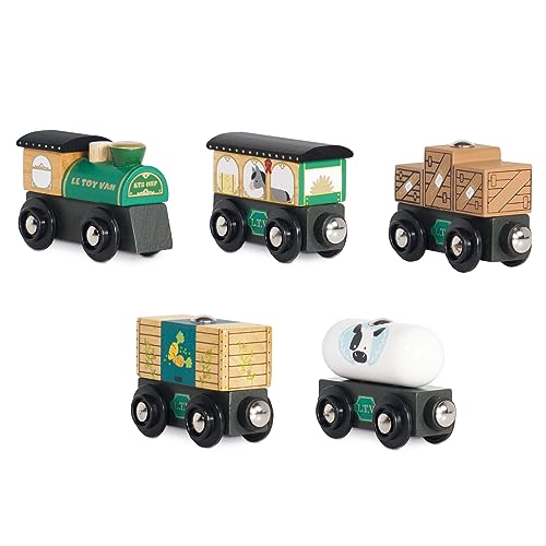 Le Toy Van - TV711 - Holzeisenbahn für Kinder ab 3 Jahren. Great Green, Montessori-Spiel mit 5 abnehmbaren Magnetwagen, hergestellt aus ökologischem FSC-zertifiziertem Holz Le Toy Van - TV711 - Holzeisenbahn für Kinder ab 3 Jahren. Great Green, Montessori-Spiel mit 5 abnehmbaren Magnetwagen, hergestellt aus ökologischem FSC-zertifiziertem Holz von Le Toy Van