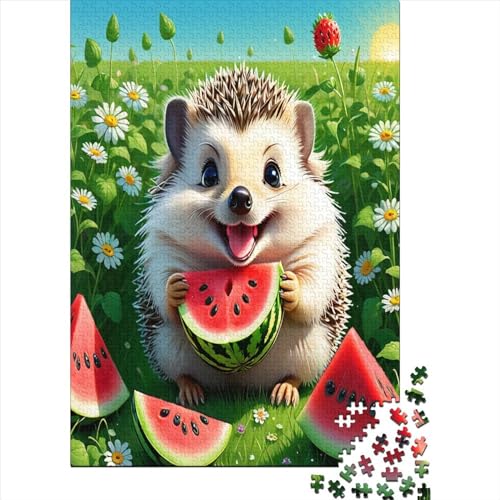 Igel Puzzle 1000 Teile Für Erwachsene Und Kinder Ab 14 Jahren Für Stressabbauer Puzzel 1000pcs (75x50cm) von LeHuaiMa