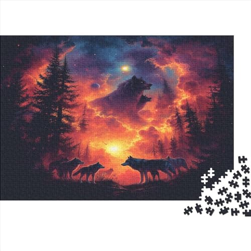 Wolf 1000 Teile Puzzle, Puzzles Für Erwachsene, 1000 Teile Puzzlespiel Für Jugendliche & Erwachsene Puzzlespiel Puzzel 1000pcs (75x50cm) von LeHuaiMa