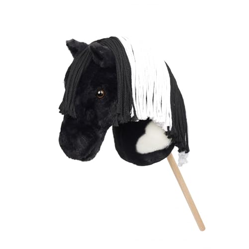 LeMieux Hobby Horse Razzle - Schwarz-Weiß-Piebald - Realistischer Kopf - Perfekt für Kinder von LeMieux