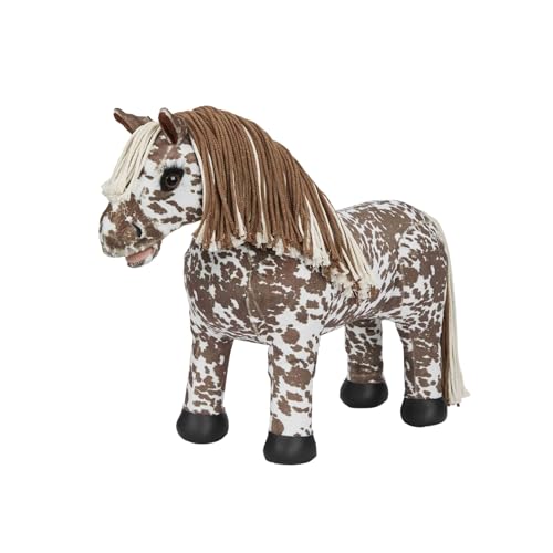 LeMieux Toy Pony Appaloosa Montana – zweifarbige Mähne & Schwanz – superweiches Fell zum Bürsten & Spielen – Einheitsgröße von LeMieux