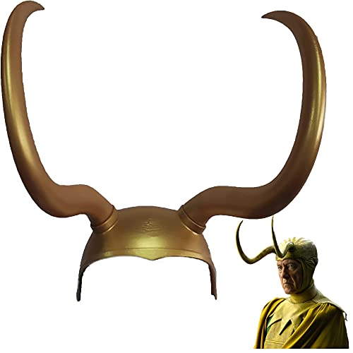 Loki Helm mit Hörnern Loki Serie Krone Maske Cosplay Halloween Party Kostüm Karneval Maskerade Requisiten (Classic) von LePyCos