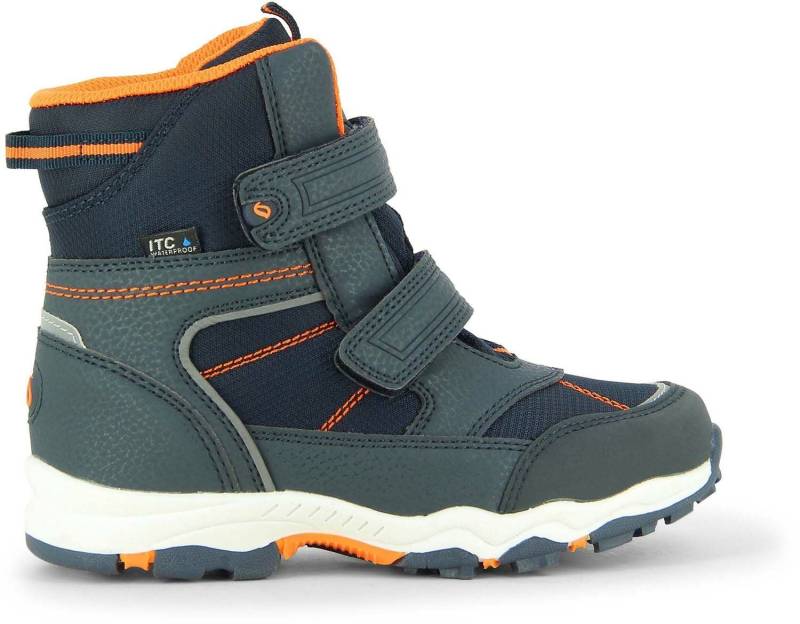 Leaf Siljan Winterstiefel, Navy/Orange von Leaf