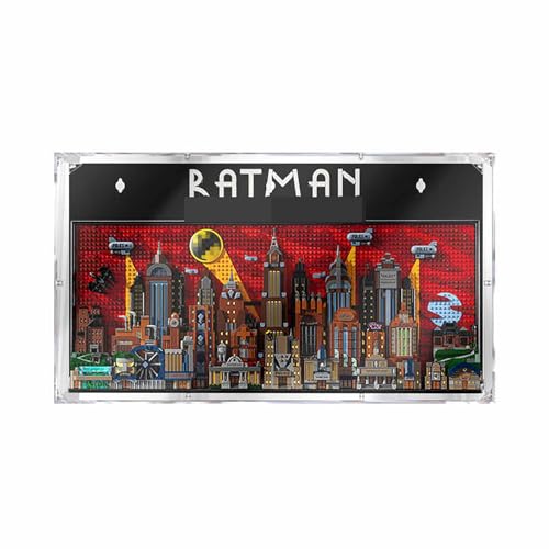 Acryl-Vitrine für Le-go 76271 Bat-Man: The Animated Series Go-Tham City Modell – Robuster Schutz für Ihr Sammlerstück (Modell nicht im Lieferumfang enthalten) von LeafLane