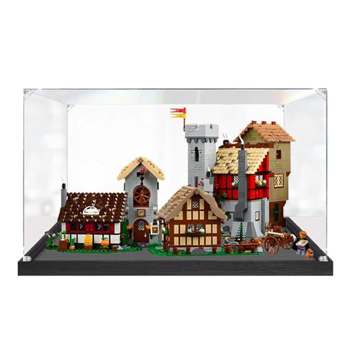 Vitrine aus Acryl für Le-go 10332 Medieval Town Square Modell – robuster Schutz für Ihr Sammlerstück (Modell nicht im Lieferumfang enthalten), B-2 mm von LeafLane