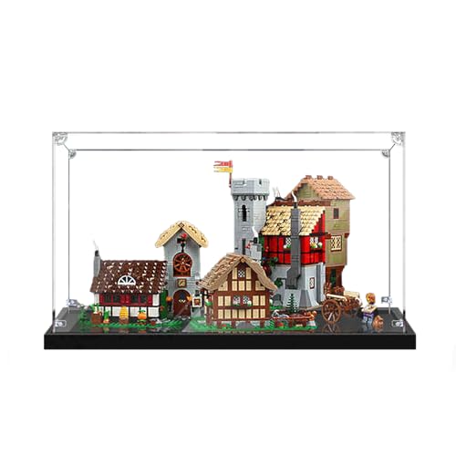 Vitrine aus Acryl für Le-go 10332 Medieval Town Square Modell – robuster Schutz für Ihr Sammlerstück (Modell nicht im Lieferumfang enthalten), Basic 3 mm von LeafLane