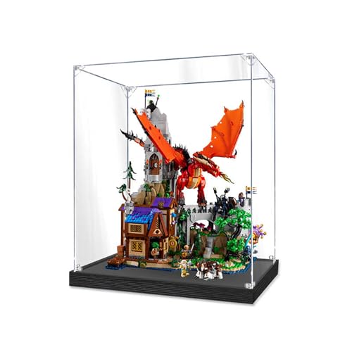 Vitrine aus Acryl für Le-go 21348 – für Dungeons & Dragons: Red Dragon's Tale – robuster Schutz für Ihr Sammlerstück (Modell nicht im Lieferumfang enthalten), 3 mm von LeafLane