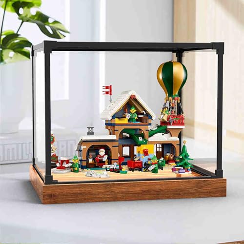 Vitrine aus Acryl für Lego 10339 Santa's Post Office, robuster Schutz für Ihr Sammlerstück (Modell nicht im Lieferumfang enthalten), Option A von LeafLane