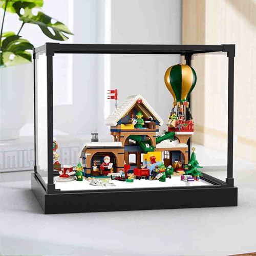 Vitrine aus Acryl für Lego 10339 Santa's Post Office, robuster Schutz für Ihr Sammlerstück (Modell nicht im Lieferumfang enthalten), Option B von LeafLane