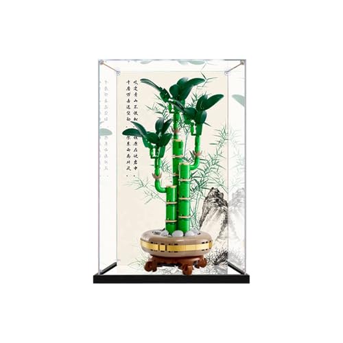 Vitrine aus Acryl für Lego 10344 Lucky Bamboo Modell (ohne Ziegelmodell), Mirror-Background von LeafLane