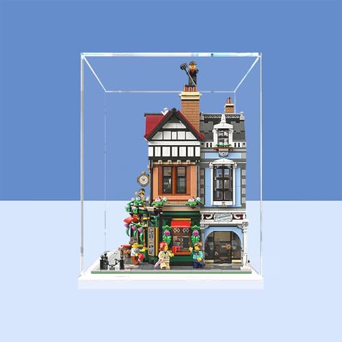 Vitrine aus Acryl für Lego 10350 Tudor Corner Modell (ohne Ziegelmodell), Option A von LeafLane