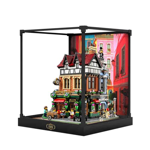 Vitrine aus Acryl für Lego 10350 Tudor Corner Modell (ohne Ziegelmodell), Option C von LeafLane