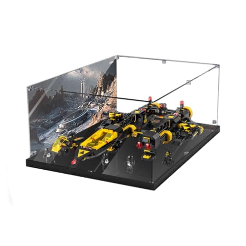 Vitrine aus Acryl für Lego 10355 Blacktron Renegade Modell (ohne Ziegelmodell), Hintergrund von LeafLane