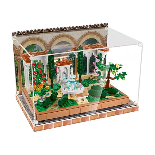 Vitrine aus Acryl für Lego 10359 Fountain Garden Modell (ohne Ziegelmodell) von LeafLane