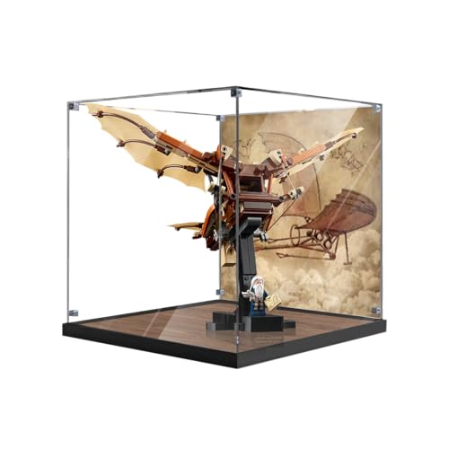 Vitrine aus Acryl für Lego 10363 Leonardo da Vinci's Flying Machine Modell (ohne Ziegelmodell), Hintergrund von LeafLane